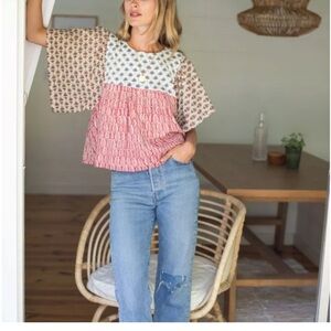 Emerson Fry India Collection Basalie Blouse XS